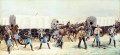 Ataque al tren de suministros Viejo oeste americano Frederic Remington